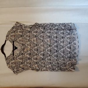 Nue Options  Damask Design, Scoop Neck Blouse  3x